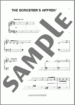 The Sorcerer's Apprentice(Paul Dukas) 楽譜 ピアノ（ソロ） ダウンロード