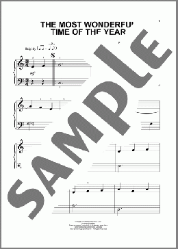 The Most Wonderful Time Of The Year(Eddie Pola) 楽譜 その他 ダウンロード