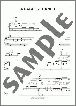 A Page Is Turned(Bebo Norman) 楽譜 ピアノ & ボーカル & ギター ダウンロード