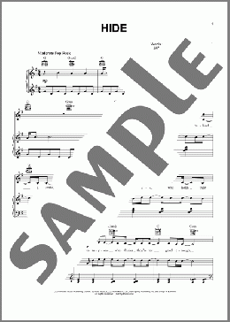Hide(Joy Williams) 楽譜 ピアノ & ボーカル & ギター ダウンロード