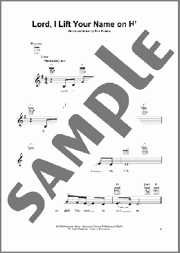 Lord, I Lift Your Name On High(Rick Founds) 楽譜 ウクレレ（弾き語り） ダウンロード