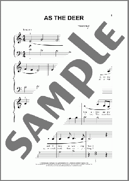 As The Deer (arr. Phillip Keveren)(Martin Nystrom) 楽譜 その他 ダウンロード