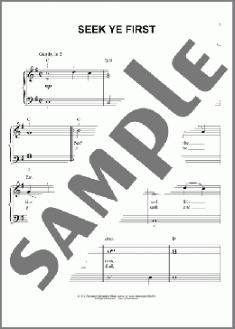 Seek Ye First(Karen Lafferty) 楽譜 ピアノ（ソロ） ダウンロード