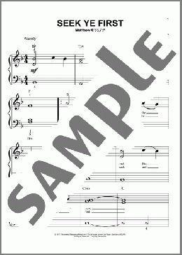 Seek Ye First(Karen Lafferty) 楽譜 ピアノ（ソロ） ダウンロード