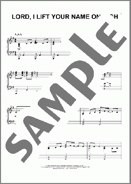 Lord, I Lift Your Name On High(Rick Founds) 楽譜 ピアノ（ソロ） ダウンロード