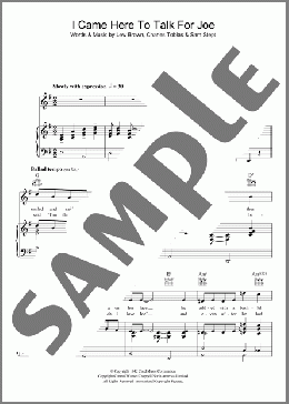 I Came Here To Talk For Joe(Sammy Kay) 楽譜 その他 ダウンロード