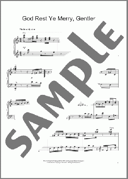 God Rest Ye Merry, Gentlemen [Ragtime version](19th Century English Carol) 楽譜 ピアノ（ソロ） ダウンロード