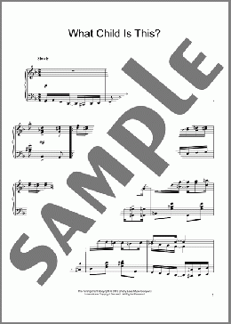 What Child Is This? [Ragtime version](16th Century English Melody) 楽譜 ピアノ（ソロ） ダウンロード