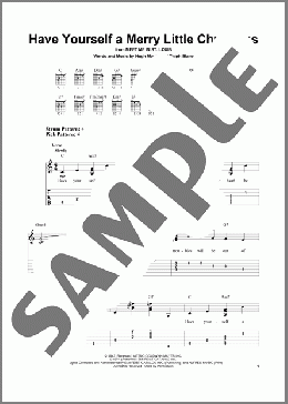 Have Yourself A Merry Little Christmas(Hugh Martin) 楽譜 ギター（ソロ） ダウンロード
