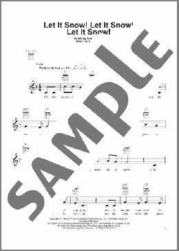 Let It Snow! Let It Snow! Let It Snow!(Sammy Cahn) 楽譜 ウクレレ（弾き語り） ダウンロード