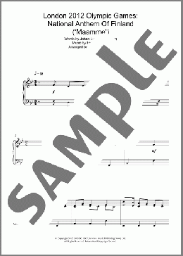 Maamme(Philip Sheppard) 楽譜 ピアノ（ソロ） ダウンロード