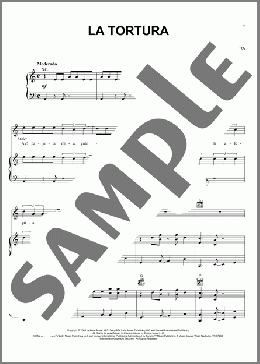 La Tortura(Shakira/Alejandro Sanz/Shakira featuring Alejandro Sanz) 楽譜 ピアノ & ボーカル & ギター ダウンロード