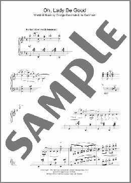 Oh, Lady, Be Good(George Gershwin) 楽譜 ピアノ（ソロ） ダウンロード