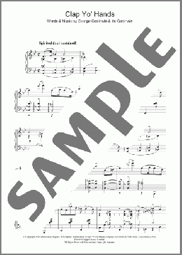 Clap Yo' Hands(George Gershwin) 楽譜 ピアノ（ソロ） ダウンロード