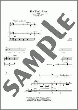 The Black Swan(Gian Carlo Menotti) 楽譜 ピアノ & ボーカル ダウンロード