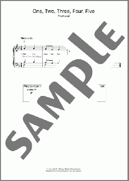 One Two Three Four Five(Traditional) 楽譜 その他 ダウンロード