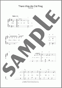 There Was An Old Frog(Traditional) 楽譜 その他 ダウンロード