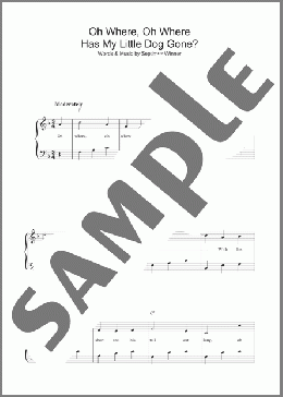 Oh Where, Oh Where Has My Little Dog Gone?(Traditional) 楽譜 その他 ダウンロード