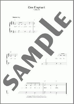 One Elephant(Traditional) 楽譜 その他 ダウンロード