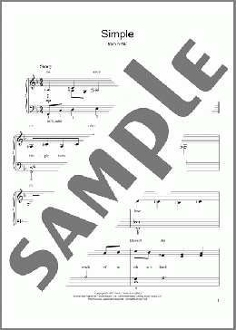 Simple(Maury Yeston) 楽譜 ピアノ（ソロ） ダウンロード