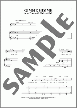Gimme Gimme(Dick Scanlan) 楽譜 ピアノ & ボーカル ダウンロード