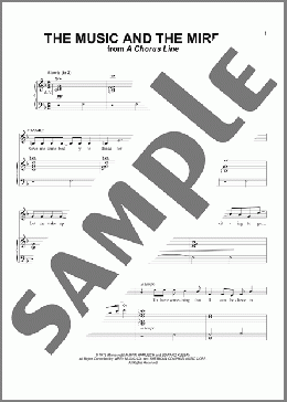 The Music And The Mirror(Marvin Hamlisch) 楽譜 ピアノ & ボーカル ダウンロード