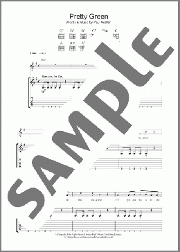 Pretty Green(The Jam) 楽譜 ギター（ソロ） ダウンロード