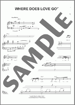 Where Does Love Go?(Ann Hampton Callaway) 楽譜 ピアノ & ボーカル ダウンロード