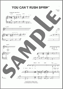 You Can't Rush Spring(Ann Hampton Callaway) 楽譜 ピアノ & ボーカル ダウンロード