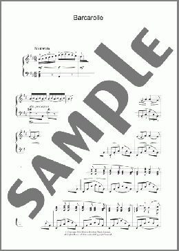 Barcarolle (from The Tales Of Hoffmann)(Jacques Offenbach) 楽譜 ピアノ（ソロ） ダウンロード