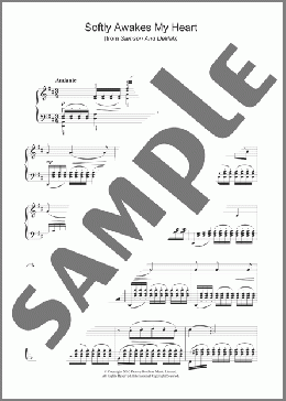 Softly Awakes My Heart (from Samson And Delilah)(Camille Saint-Saens) 楽譜 ピアノ（ソロ） ダウンロード