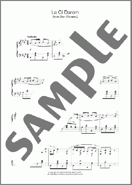 La Ci Darem La Mano (from Don Giovanni)(Wolfgang Amadeus Mozart) 楽譜 ピアノ（ソロ） ダウンロード