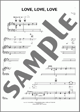Love, Love, Love(Webb Pierce) 楽譜 ピアノ & ボーカル & ギター ダウンロード