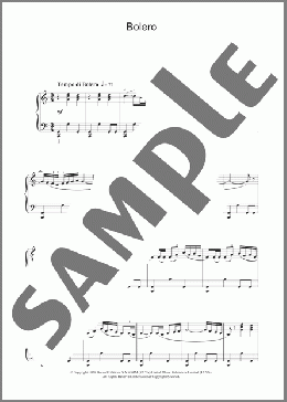 Ravel's Bolero(Maurice Ravel) 楽譜 ピアノ（ソロ） ダウンロード