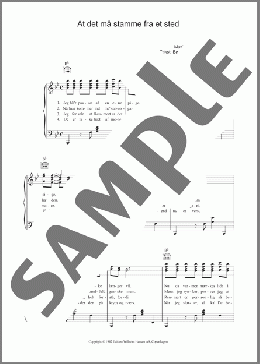 At Det Ma Stamme Fra Et Sted(Kai Normann Andersen) 楽譜 その他 ダウンロード