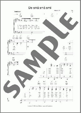 De Sma Sma Smil(Kai Normann Andersen) 楽譜 その他 ダウンロード