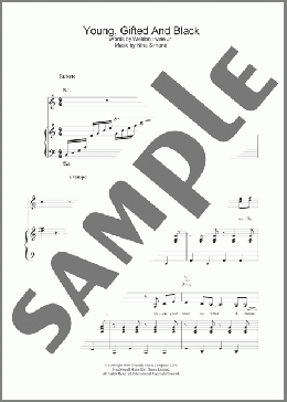 Young, Gifted And Black(Nina Simone) 楽譜 その他 ダウンロード