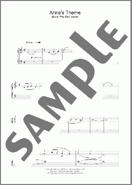 Anna's Theme (from The Red Violin)(John Corigliano) 楽譜 ピアノ（ソロ） ダウンロード