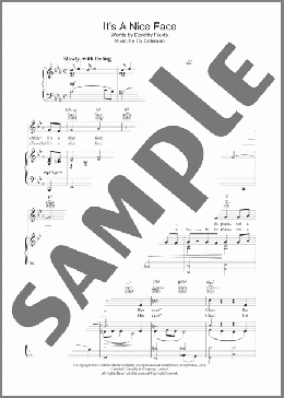 It's A Nice Face(Cy Coleman) 楽譜 その他 ダウンロード