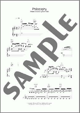 Philosophy(Ben Folds/Ben Folds Five) 楽譜 その他 ダウンロード