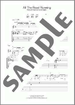 All The Road Running(Mark Knopfler/Emmylou Harris) 楽譜 ギター（ソロ） ダウンロード