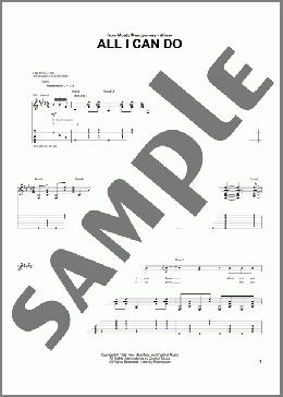 All I Can Do(Monte Montgomery) 楽譜 ギター（ソロ） ダウンロード