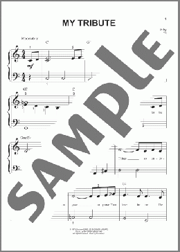 My Tribute(Andrae Crouch) 楽譜 ピアノ（ソロ） ダウンロード