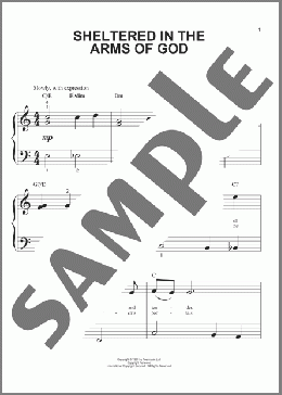 Sheltered In The Arms Of God(Dottie Rambo) 楽譜 ピアノ（ソロ） ダウンロード