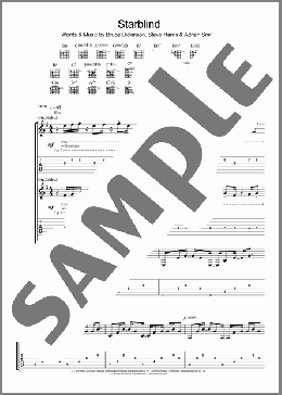 Starblind(Iron Maiden) 楽譜 ギター（ソロ） ダウンロード