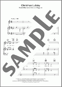 Christmas Lullaby(Peggy Lee) 楽譜 その他 ダウンロード