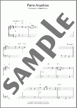 Panis Angelicus(Cesar Franck) 楽譜 ピアノ（ソロ） ダウンロード