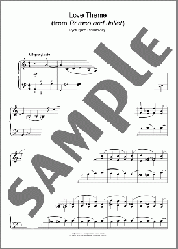 Romeo And Juliet(Pyotr Il'yich Tchaikovsky) 楽譜 ピアノ（ソロ） ダウンロード