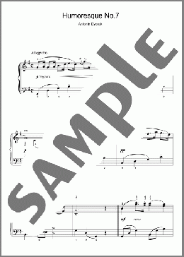 Humoresque(Antonin Dvorak) 楽譜 ピアノ（ソロ） ダウンロード