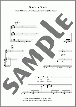 Black Is Black(Los Bravos) 楽譜 その他 ダウンロード